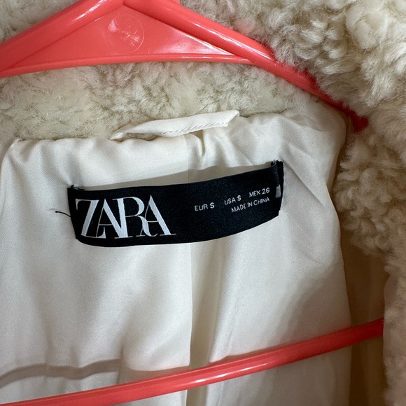 Zara shearling overshirt teddy jacket - Picture 3 of 4